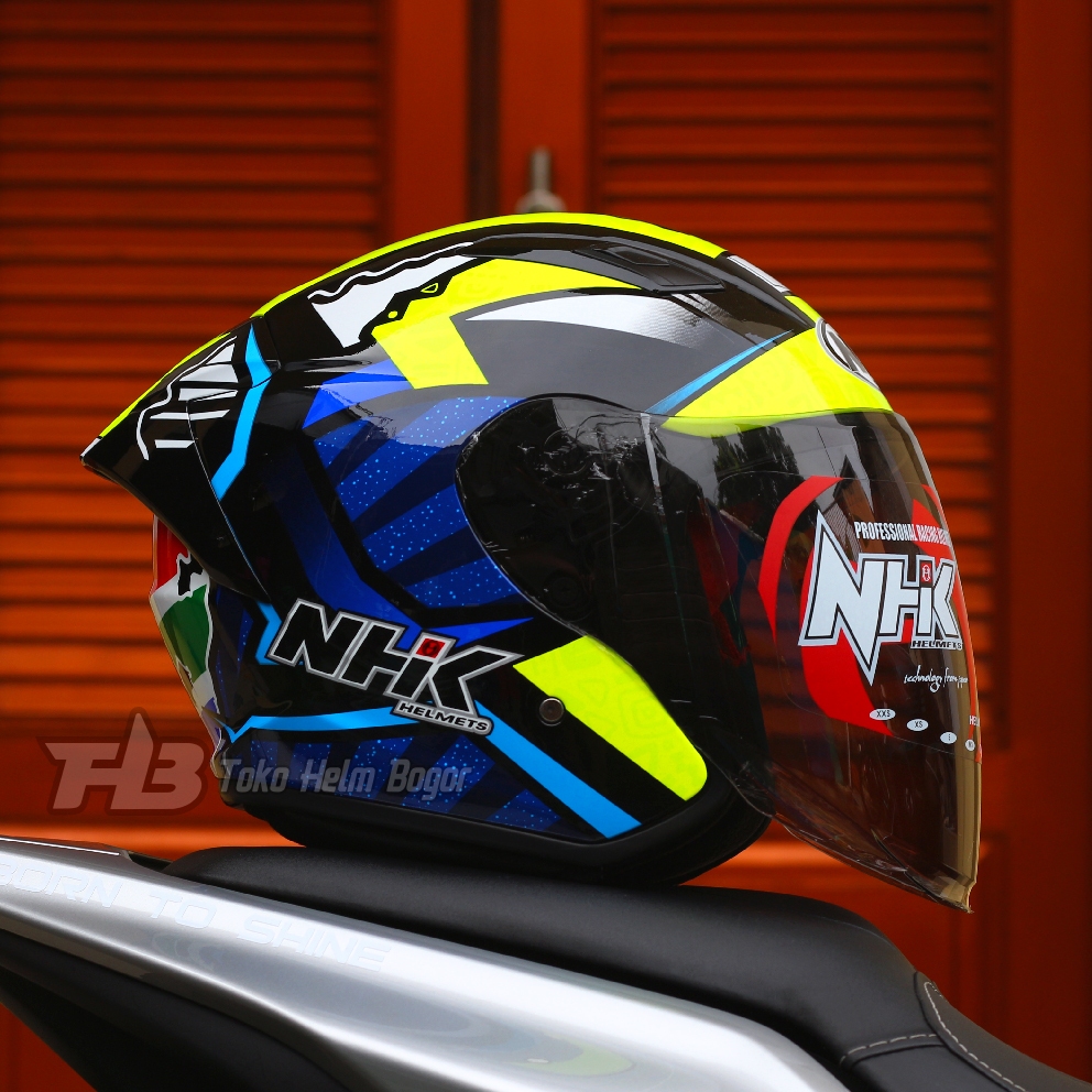 Jual NHK HELM R1 ELITE GP SERIES | ROBERT BLACK | SINGLE VISOR ...