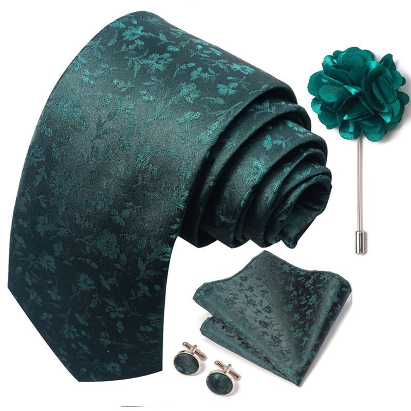 Jual KIAMA - Dasi Set Box Gift Set Dasi Hijau Emerald Ijo Tua Dasi ...