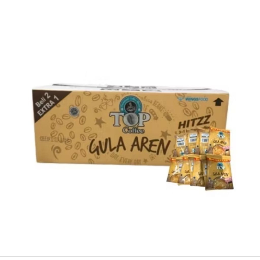 Jual Top Kopi Gula Aren 1 Dus isi 12 Renceng x 15 sachet @22g | Shopee ...