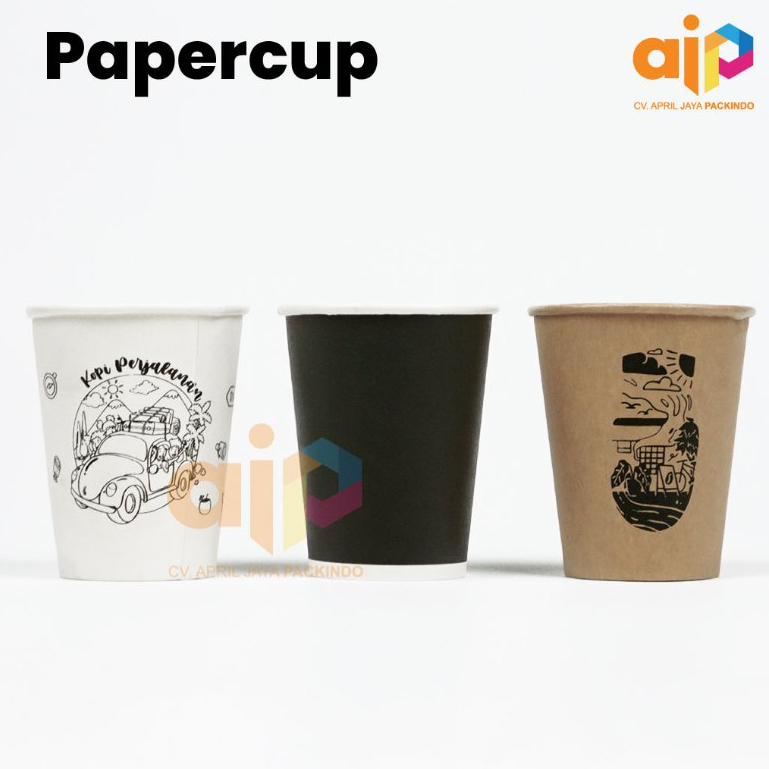 Jual SABLON PAPER CUP 8 OZ MERK WMP (STARINDO) KUALITAS TEBAL 6.7 GRAM ...