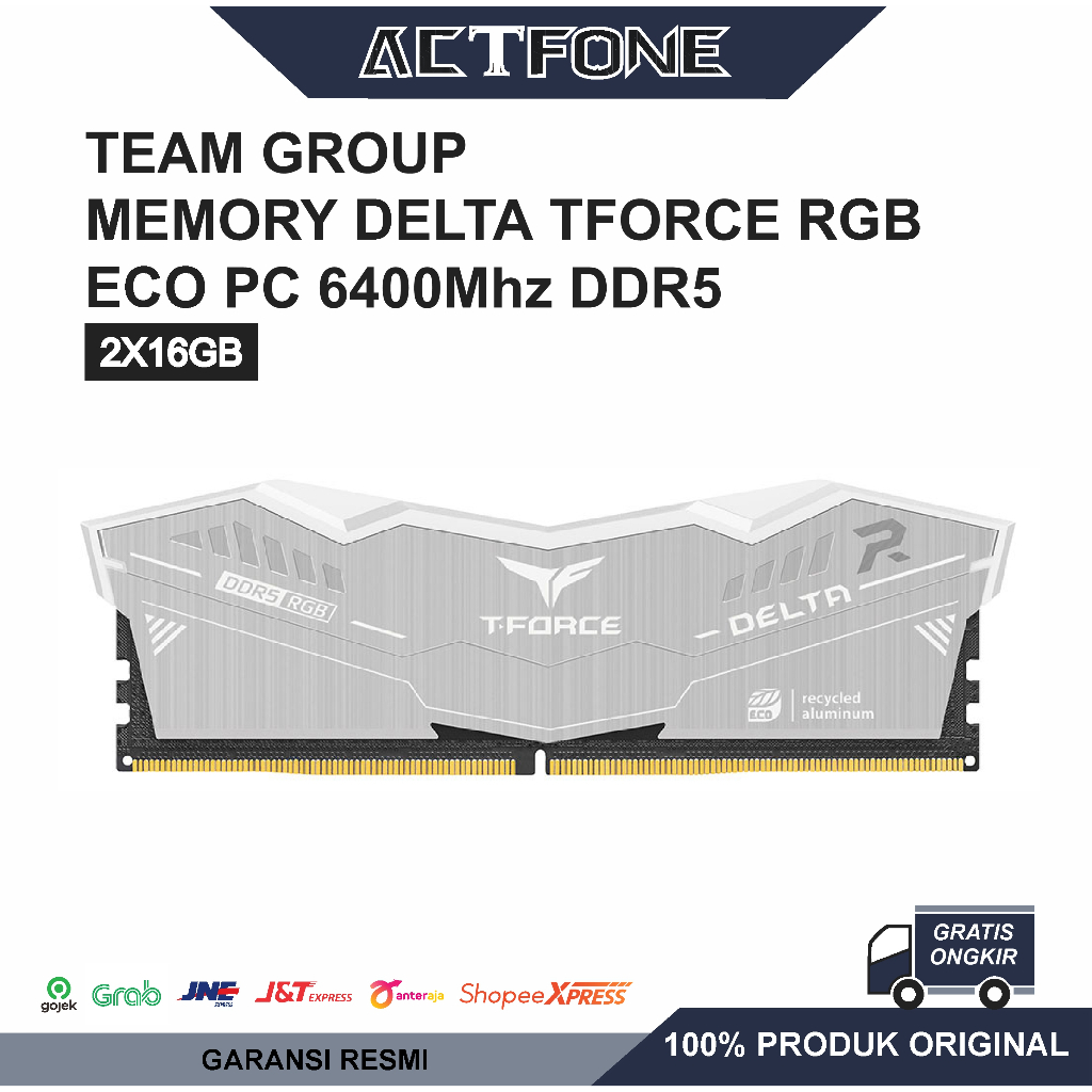 Jual RAM Teamgroup Memory Delta Tforce RGB ECO 6400Mhz 2x16GB PC DDR5 ...