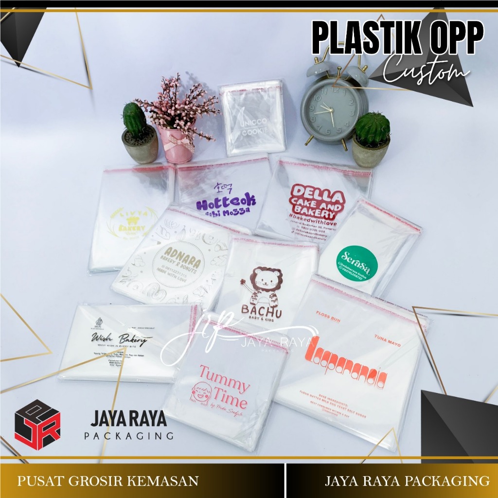 Jual Sablon Plastik OPP Murah 30 Micron Lem Perekat Sablon Plastik Roti ...