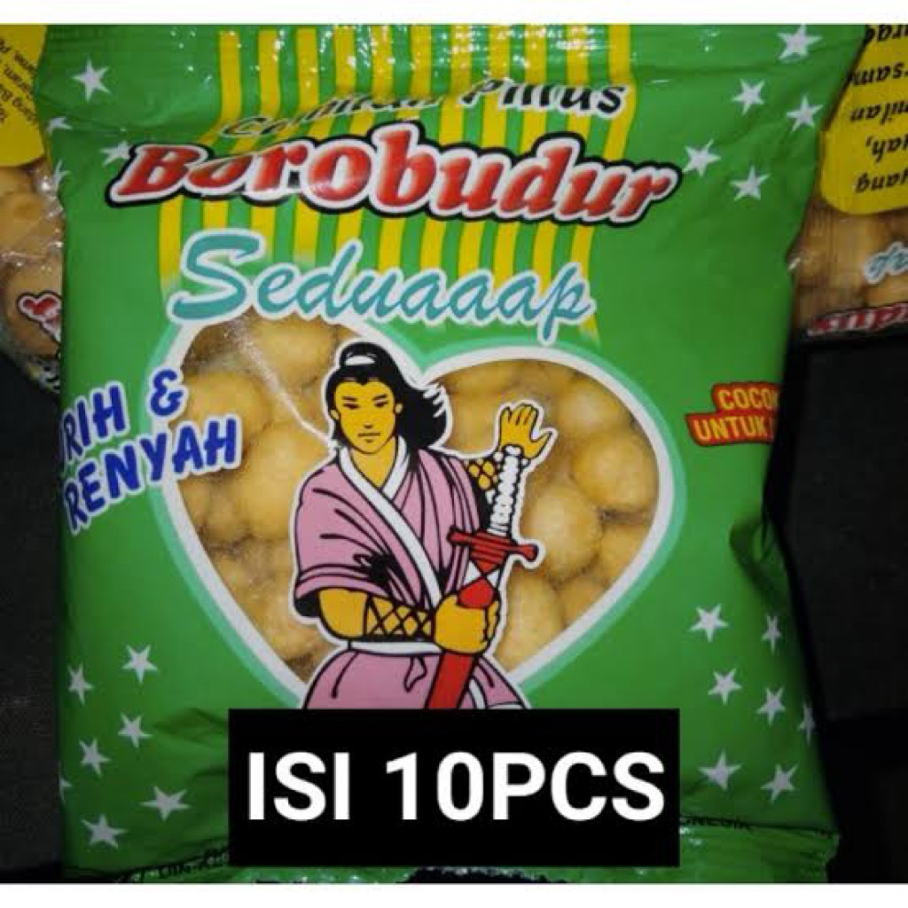 Jual SNACK PILUS BOROBUDUR [ 1 RENCENG ISI 10 BUNGKUS @15G ] | SNACK ...
