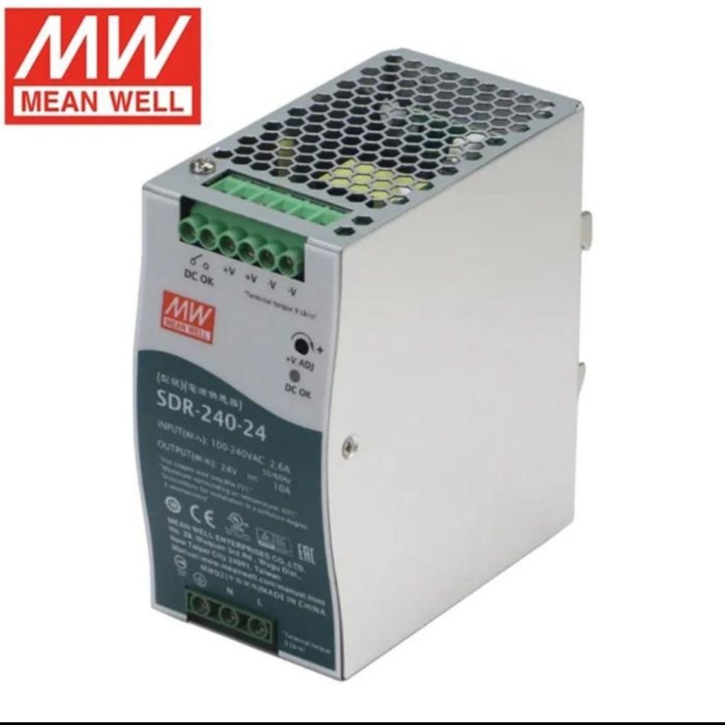Jual MeanWell Mean Well SDR 240-24 24V 24 Volt 10Ah 240Watt Power ...