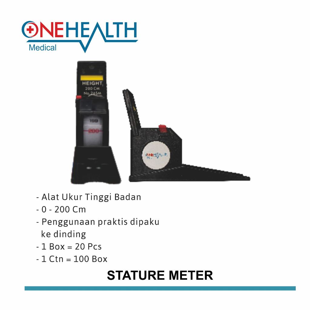 Jual Onehealth Staturmeter Alat Ukur Tinggi Badan | Shopee Indonesia