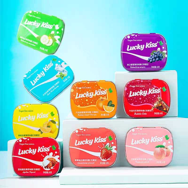 Jual LUCKY KISS Sugar Free Mints Candy (16g) | Shopee Indonesia