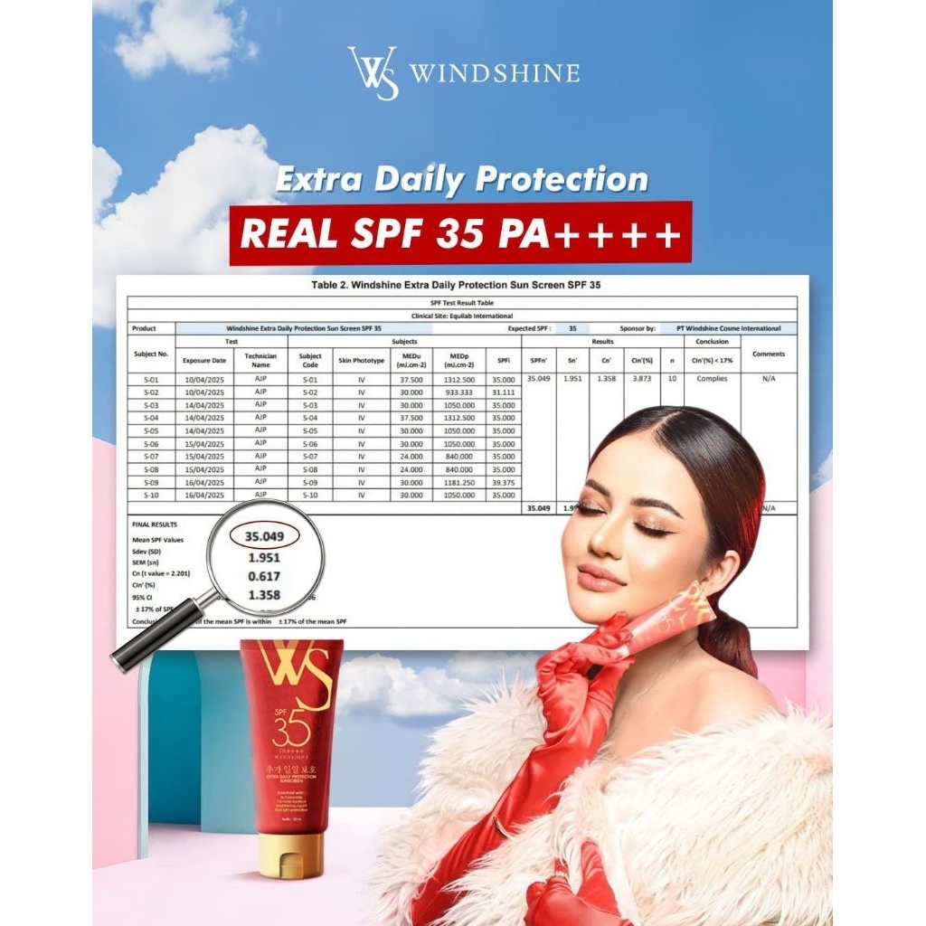 Jual Sunscreen Windshine SPF 35++ Bpom Original | Shopee Indonesia