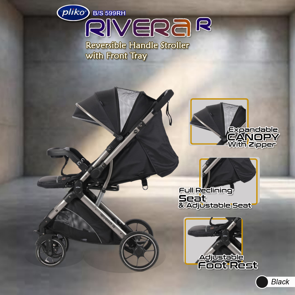 Jual Stroller Lipat Pliko Rivera 599 R Kereta Dorong Bayi Dua Arah