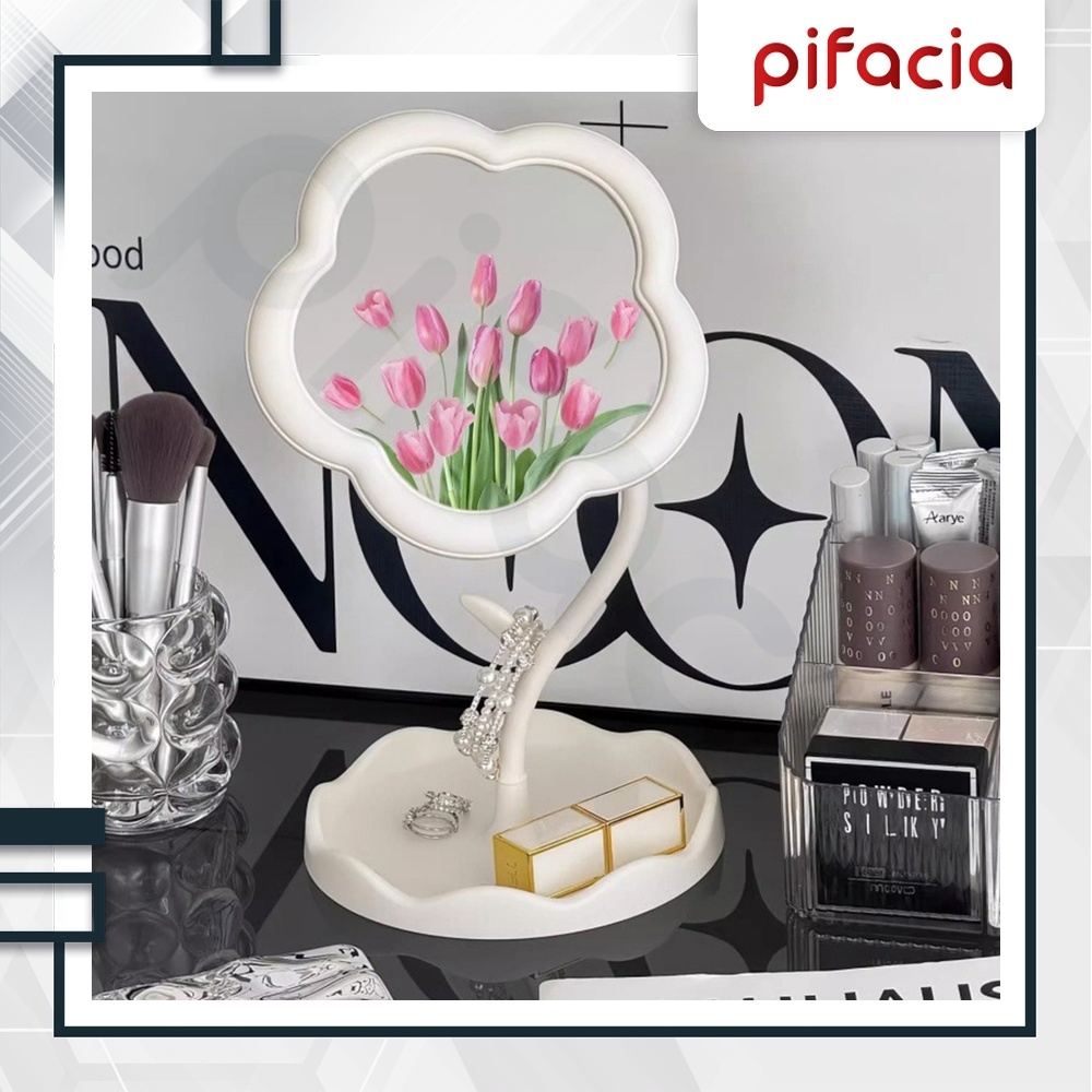 Jual PIFACIA Cermin Bunga Standing Mirror Make Up Tatakan Aksesori Bisa ...