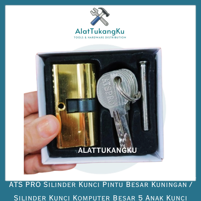 Jual ATS PRO Silinder Kunci Pintu Ukuran Besar 5 Anak Kunci / Silinder ...