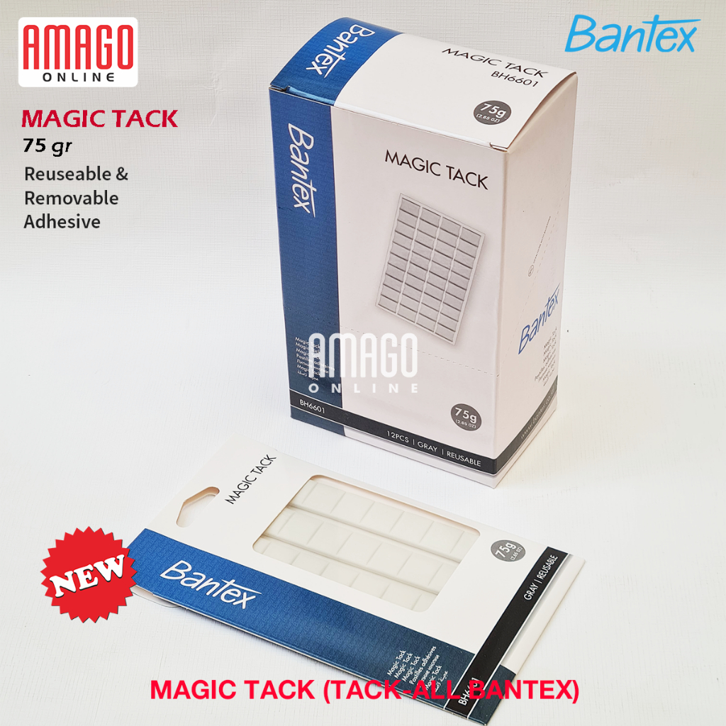 Jual BANTEX Magic Tack (Tack-All) - Adhesive Gum 75 gram - New Pre-Cut ...