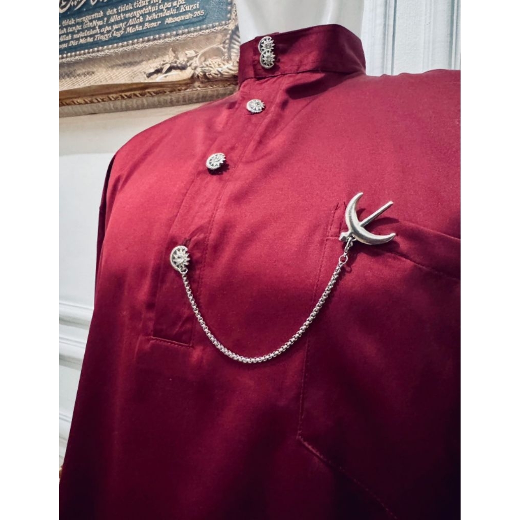 Jual SOUVENIR KANCING BUTANG SET RANTAI BAJU MELAYU KHAS BULAN BINTANG ...