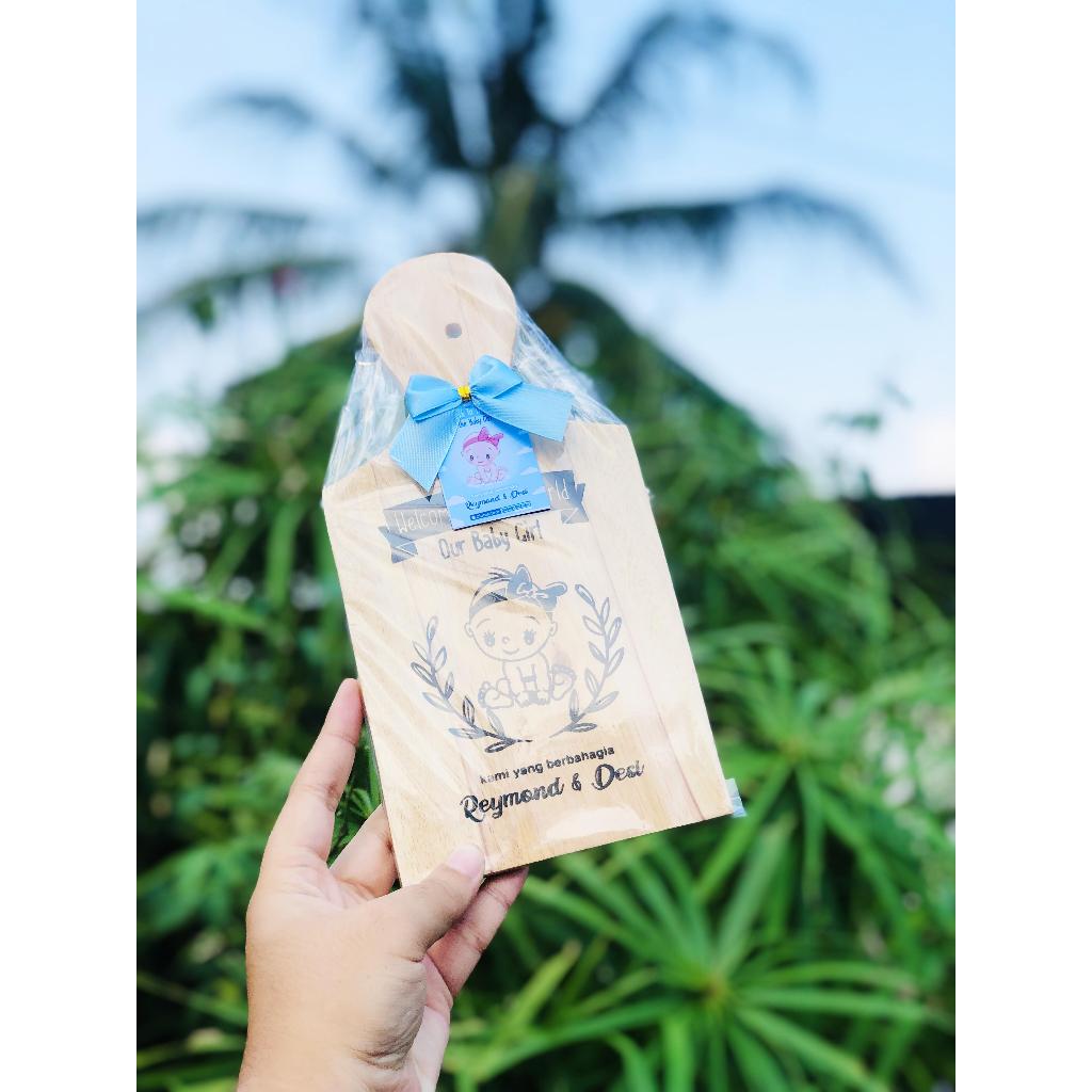 Jual Souvenir Talenan telenan Kayu Custom Sablon Ukuran 12x24cm ...