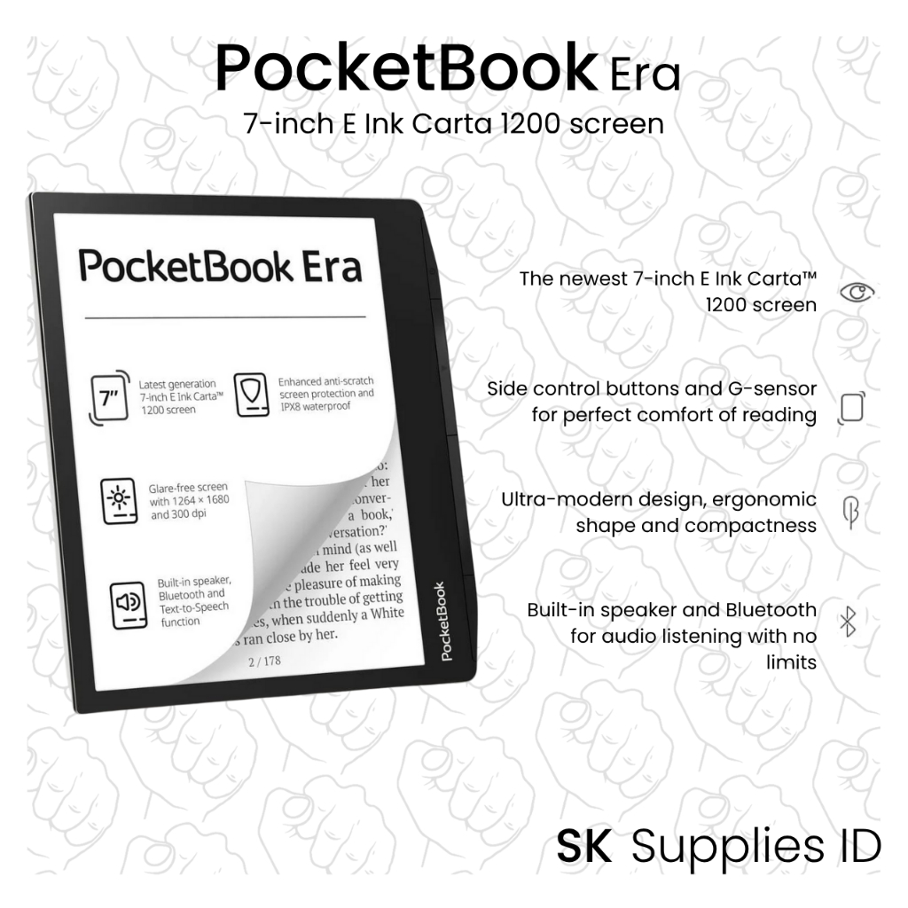 Jual Pocketbook Era Layar 7 inch E Ink Carta 1200 screen Ebook Reader ...