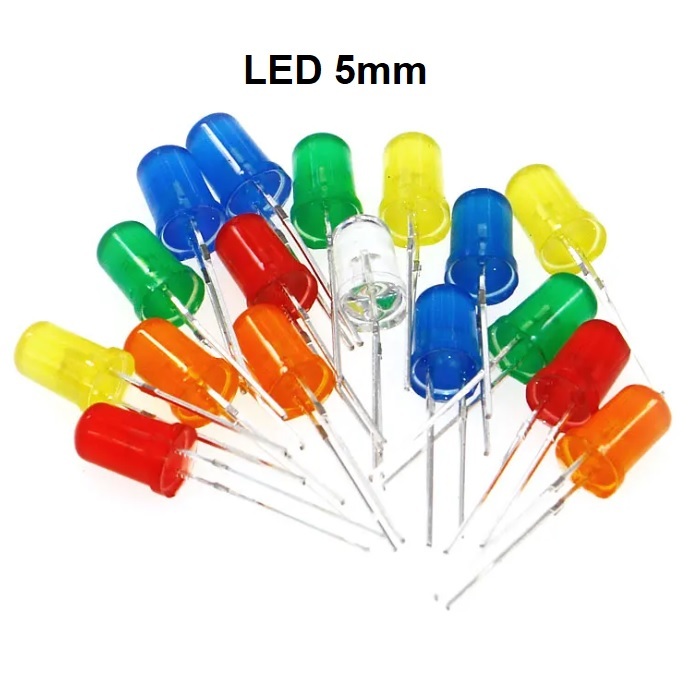 Jual Color LED 5mm Round Diffused Emitting Diode Led Light 5000mcd ...