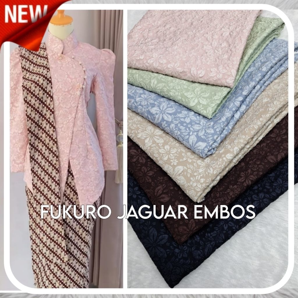 Jual Baru!! kain jaguar embos fukuro - fukuro jacquart embossed - bahan ...
