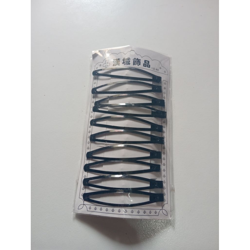 Jual Jepit Rambut Hitam Polos Model Snap Clip – 10 Pcs | Shopee Indonesia