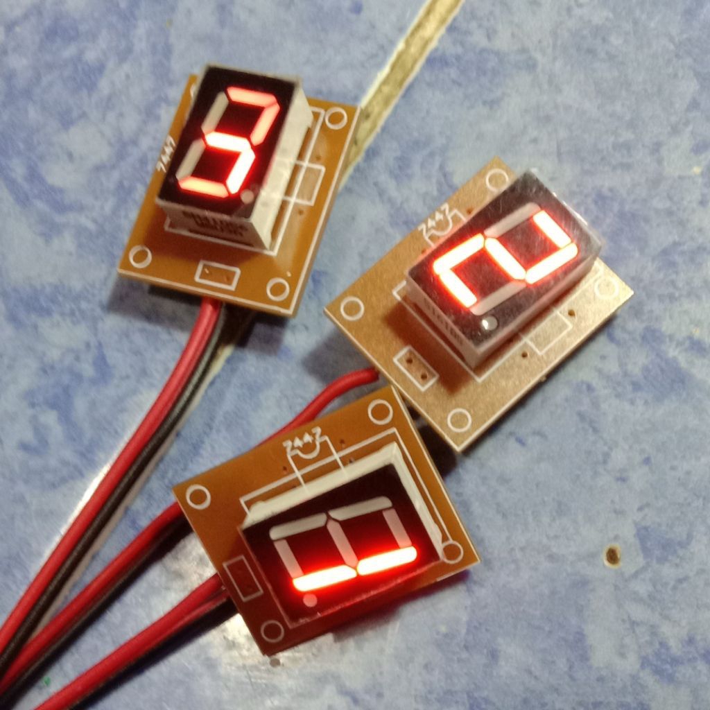 Jual Display Angka 7 Segment LED Merah 1 Digit - Modul Siap Pakai 5V ...