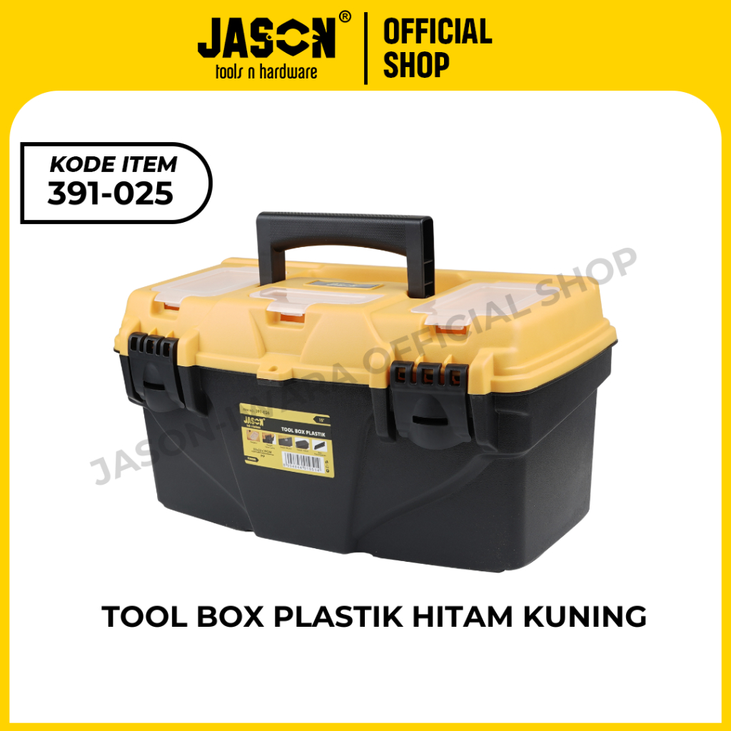 Jual Tool Box Tempat Penyimpanan Alat Perkakas Alat Tukang Kuning Hitam ...