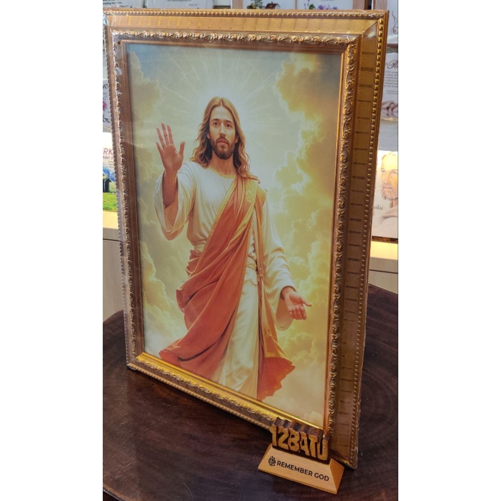 Jual PAJANGAN ROHANI BINGKAI GAMBAR TUHAN YESUS | Shopee Indonesia