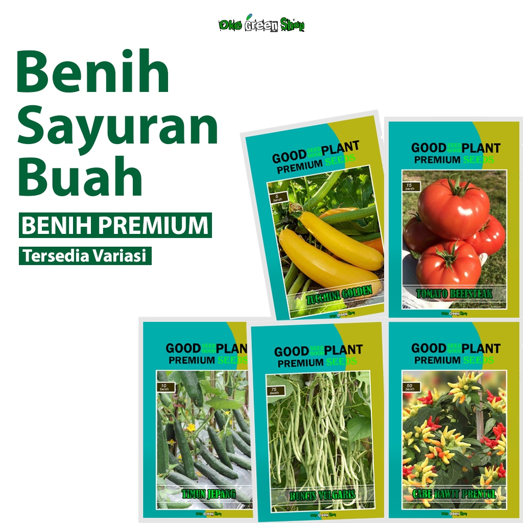 BENIH PREMIUM - Macam Macam Benih Sayuran Buah Hibrida F1 Variasi Unggul [GROSIR]