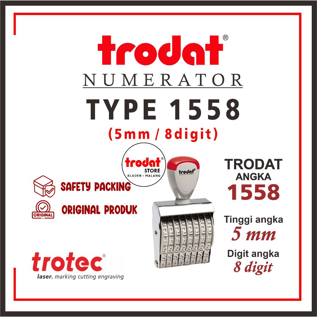 Jual Stempel Trodat 1558 (5mm 8digit) | STEMPEL TRODAT NUMERATOR (ANGKA ...