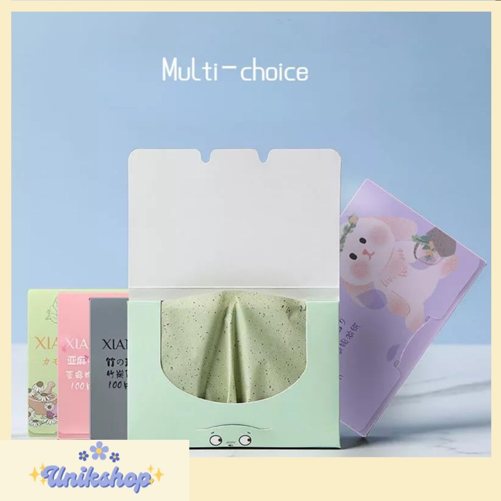 KERTAS TISSUE WAJAH PENYERAP MINYAK / FRAGRANCE OIL CONTROL PAPER ISI 50 LEMBAR