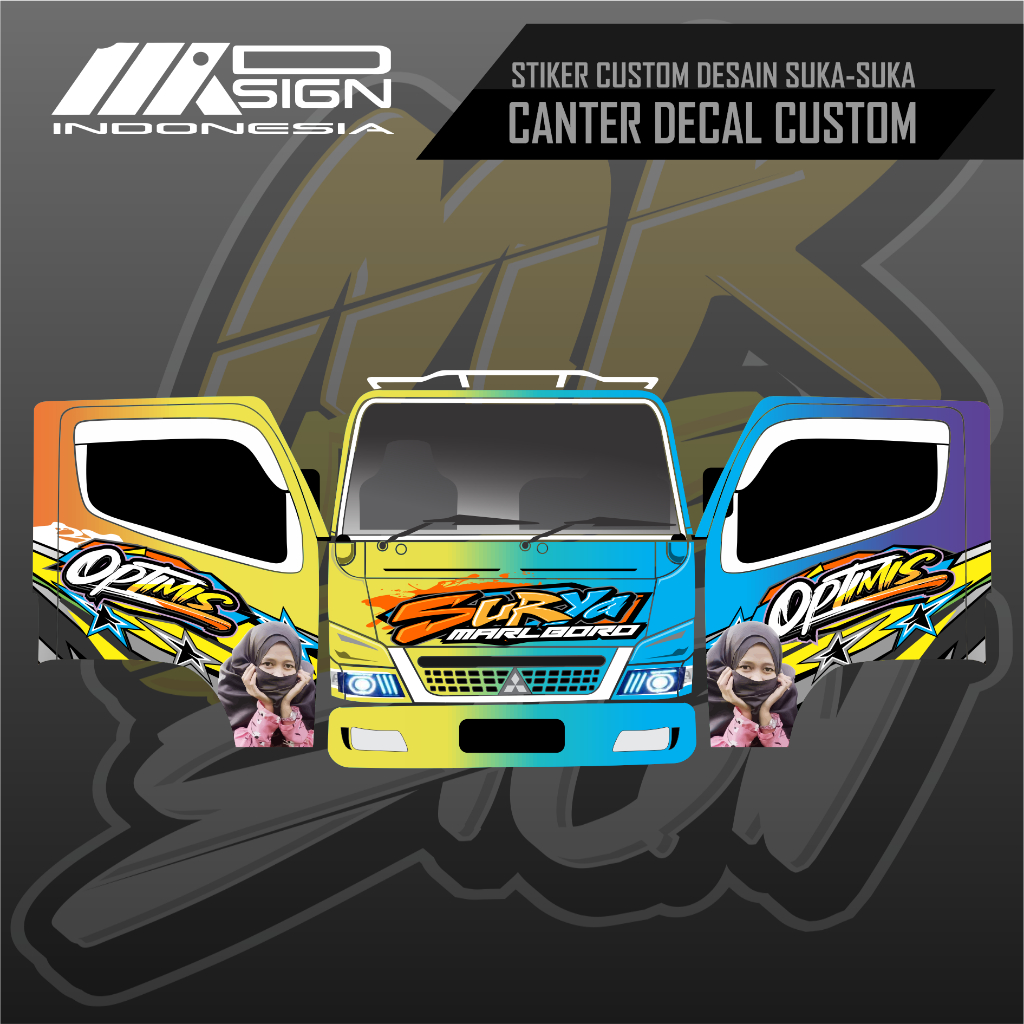 Jual DECAL CANTER FULL REQUEST SUKA-SUKA | Shopee Indonesia