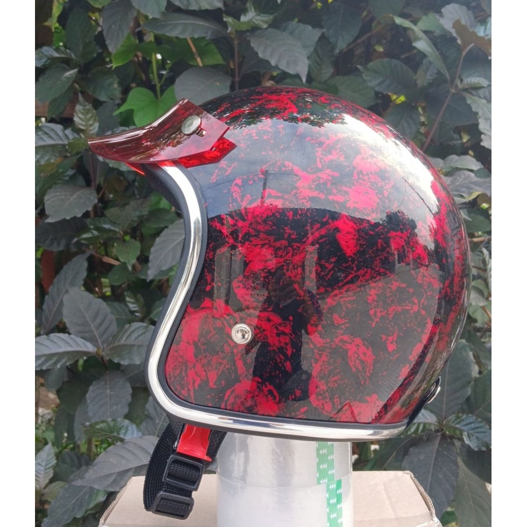 Jual HELM CHIP CUSTOM + JPN CUSTOM DEWASA (GRATIS PED) | Shopee Indonesia