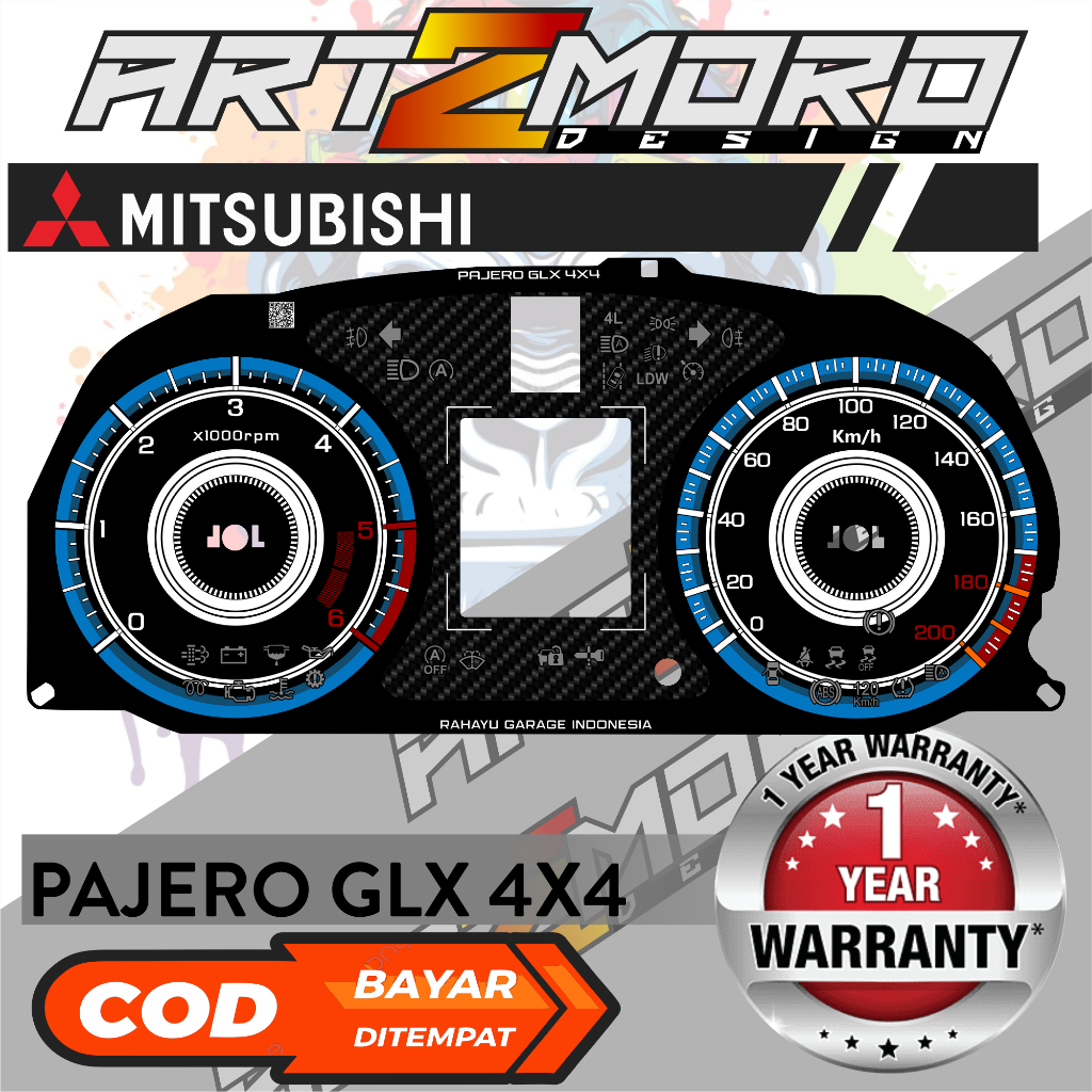 Jual PAPAN PANEL SPEEDOMETER CUSTOM MITSUBISHI PAJERO GLX 4X4 | Shopee ...