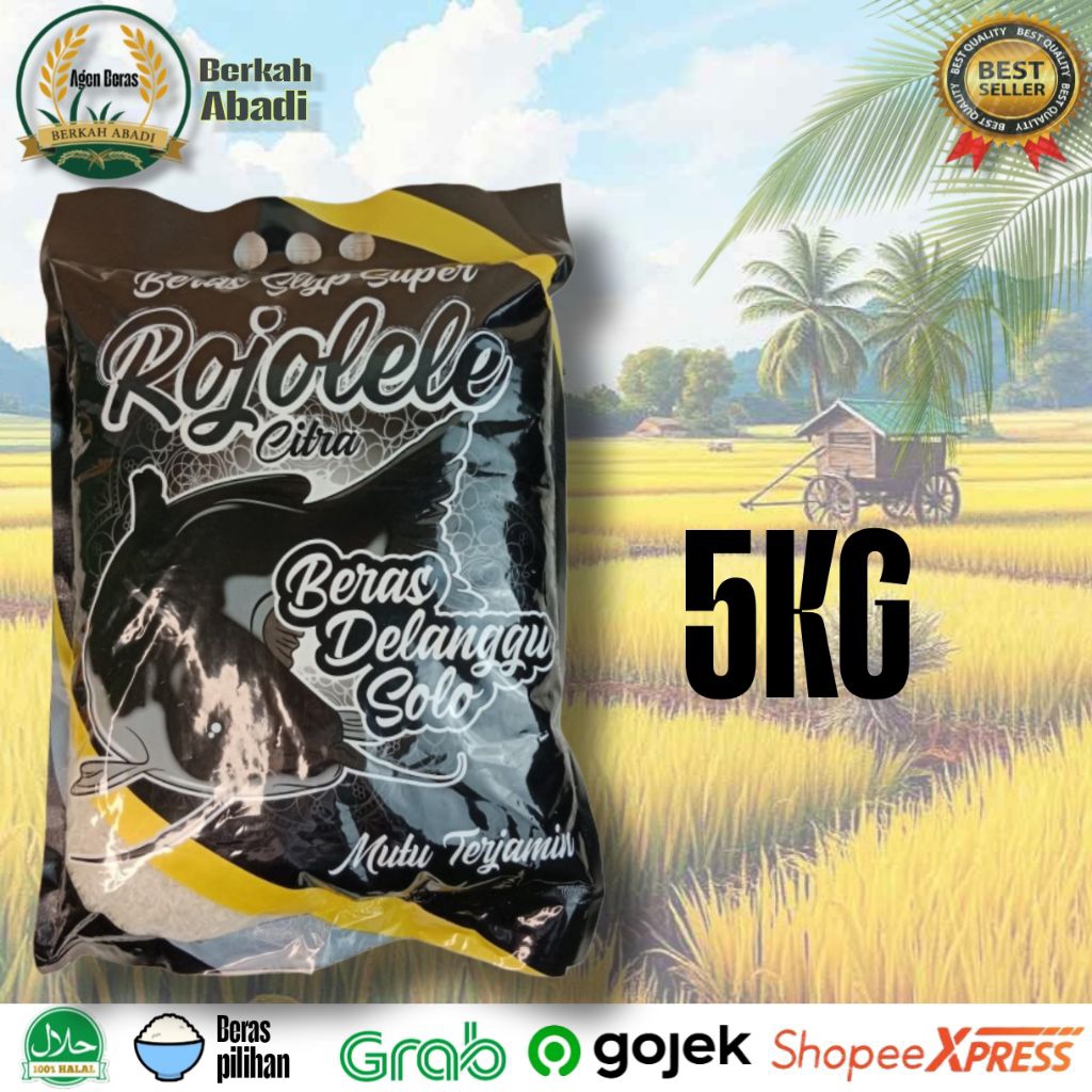 Jual Beras Rojolele Delanggu Solo 5KG Berkualitas Premium | Shopee
