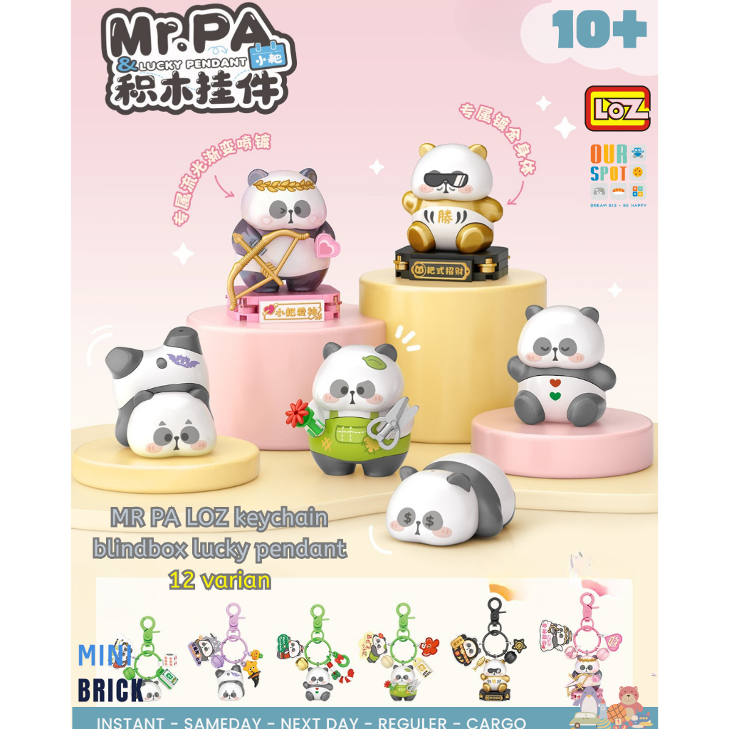 Jual LOZ blind box keychain MR PA - LOZ original - DIY keychain ...