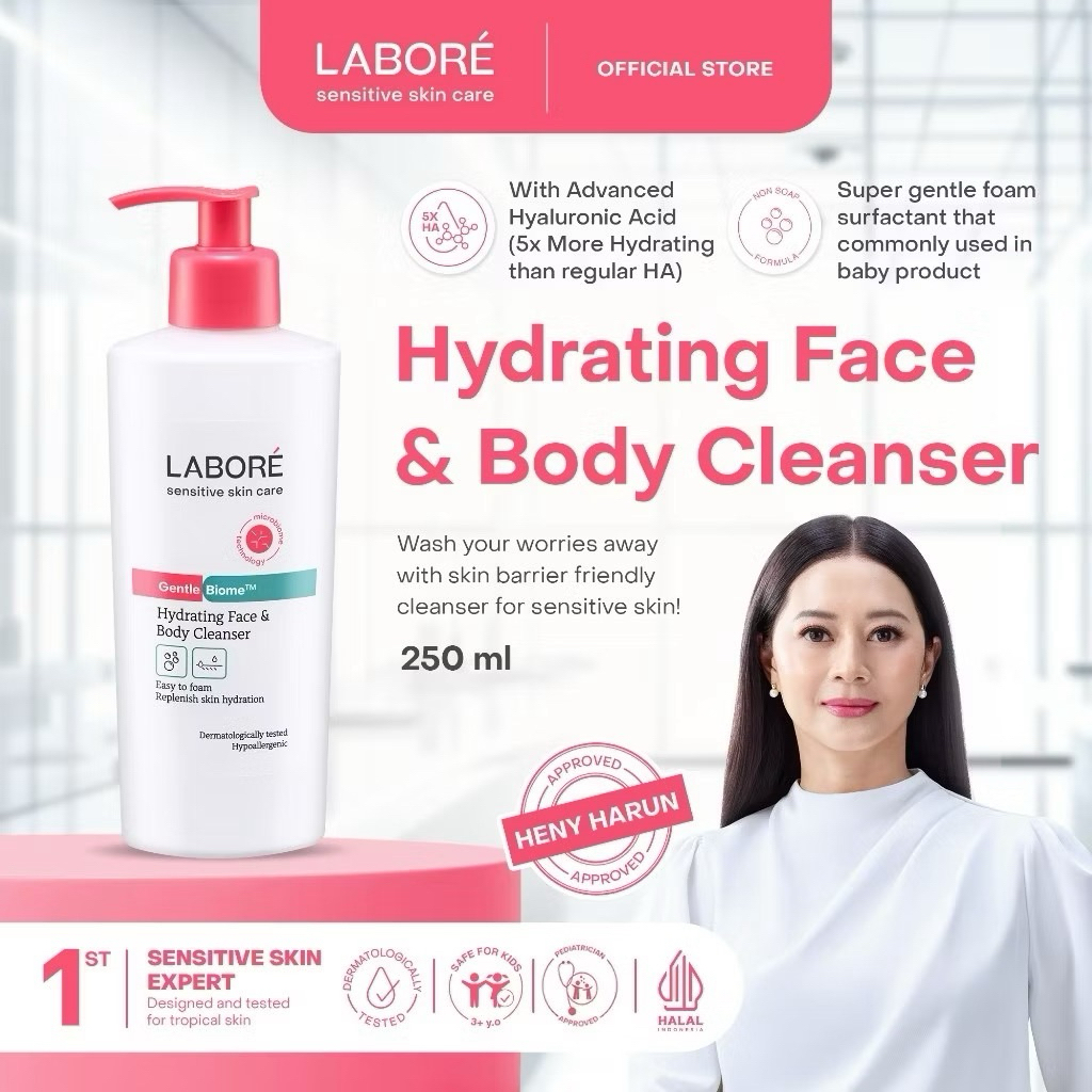 Jual Labore GentleBiome Hydrating Face & Body Cleanser 250 ml - Body ...