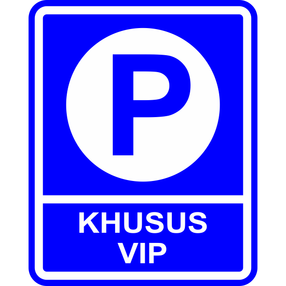 Jual RAMBU SIGN PARKIR VIP ACP 3mm | Shopee Indonesia