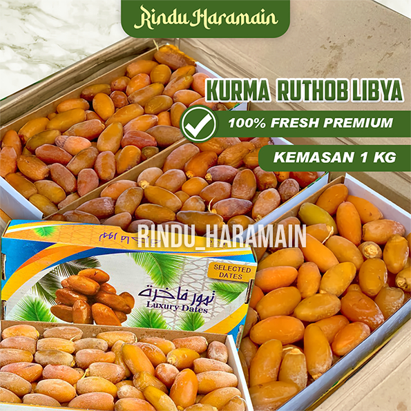 Jual Kurma Muda Ruthob Libya 1kg Kurma Rutob Segar Madu Program Hamil ...