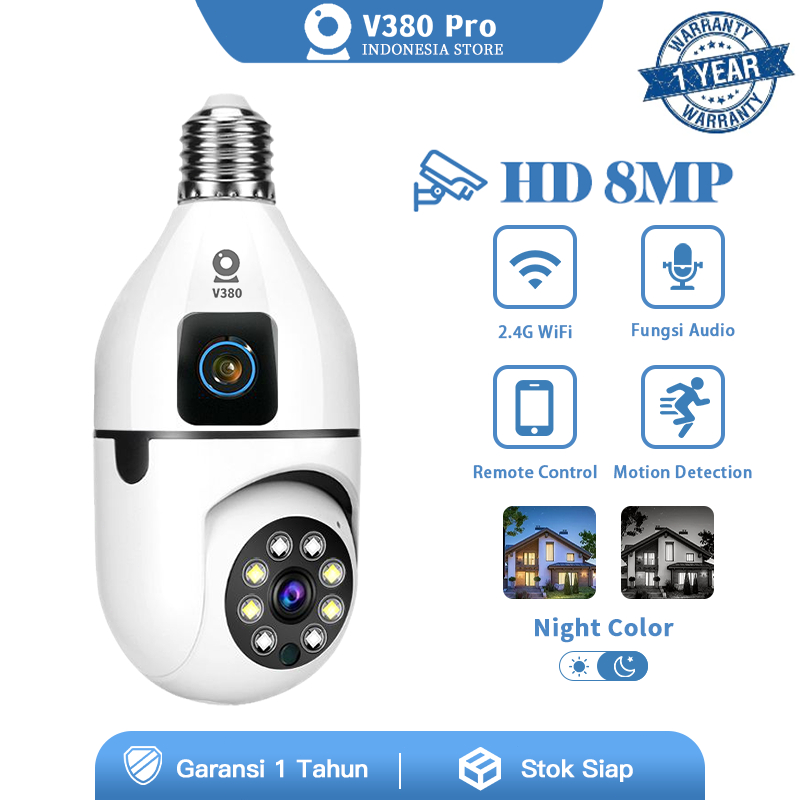 Jual V380 Pro CCTV Dual Lens HD 8MP Wifi Human Detection Two Way