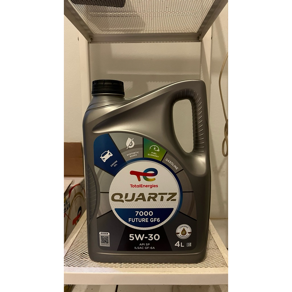 Jual Total Quartz 7000 Future GF6 5W-30 API SP ILSAC GF-6A 4L | Shopee ...
