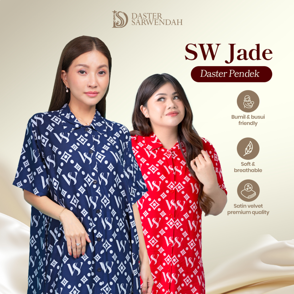 Jual Daster Sarwendah - SW JADE - Daster Midi - Rayon Premium | Shopee ...