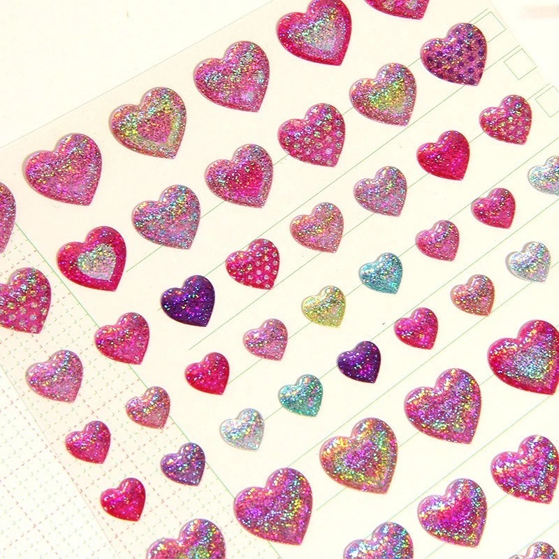 Jual STIKER 3D GLITTER BENTUK LOVE AKSESORIS - STICKER BINTANG STICKER ...