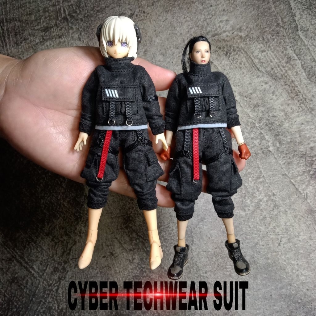 Jual Kitbash 1/12 CYBER TECHWEAR SUIT Female K-1 (kelengkapan ada di ...