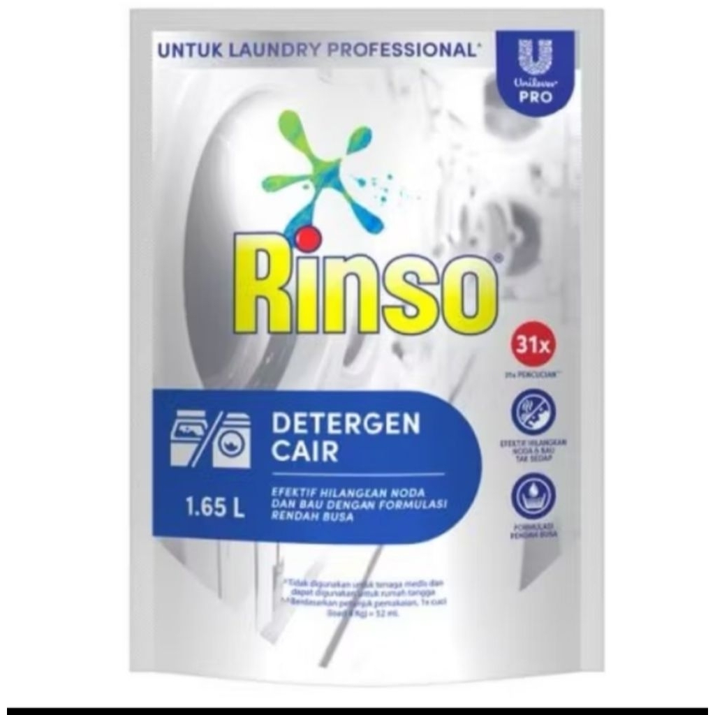 Jual RINSO MATIC - 1,65 Liter - DETEJEN CAIR - BUKAAN DEPAN & ATAS ...