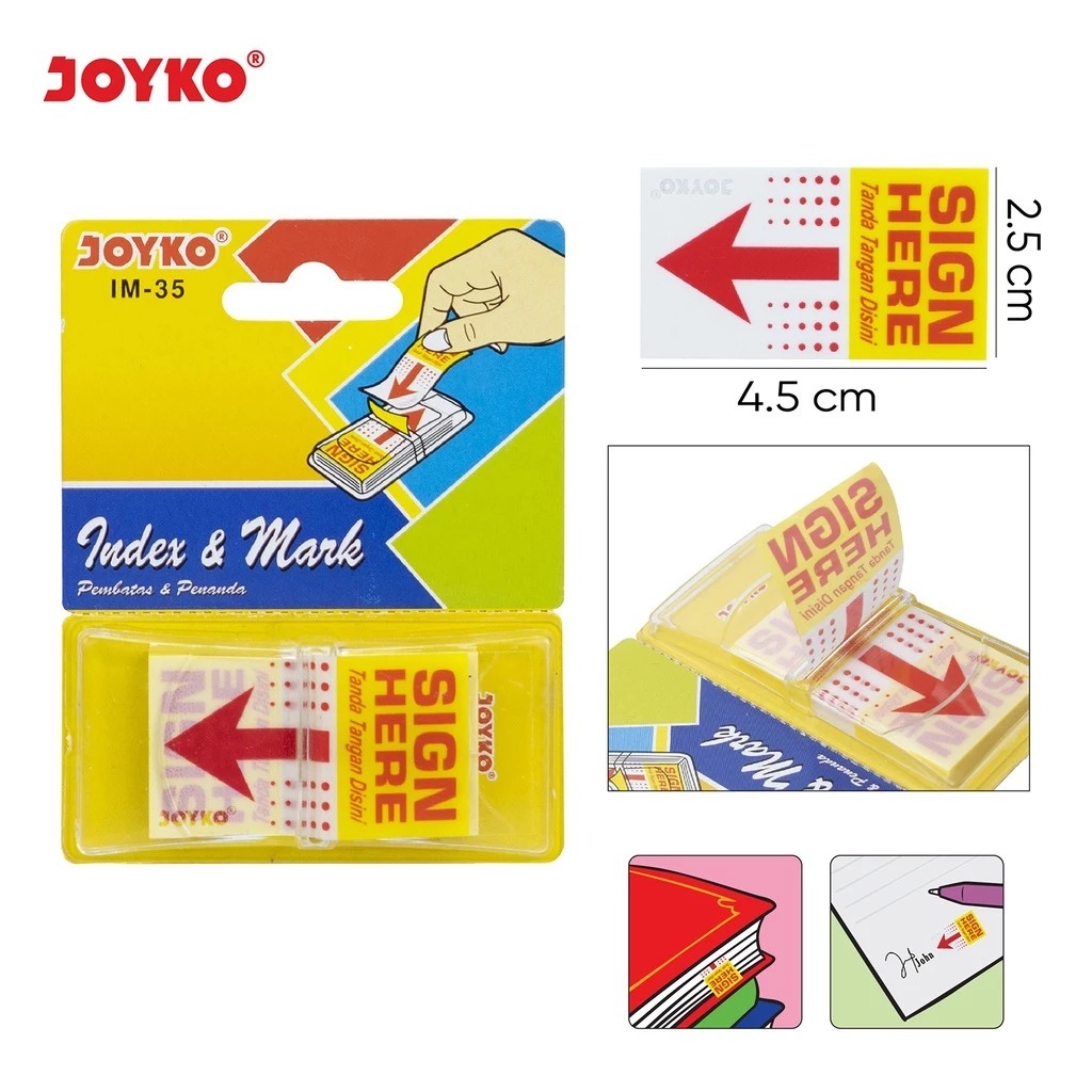 Jual Sticky Note Sign Here Joyko IM-35 | Shopee Indonesia