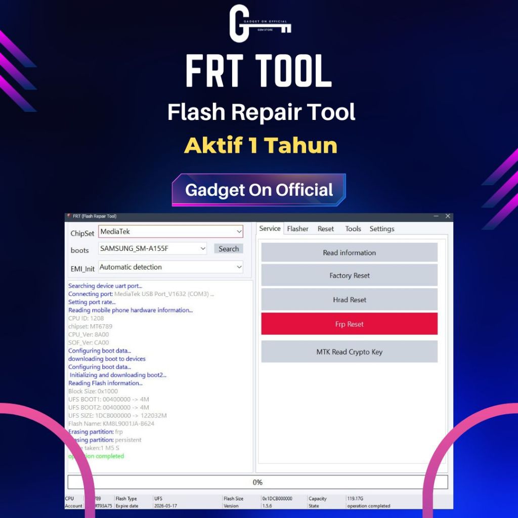 Jual FRT TOOL ( Flash Repair Tool ) Aktif 1 tahun License | Shopee ...