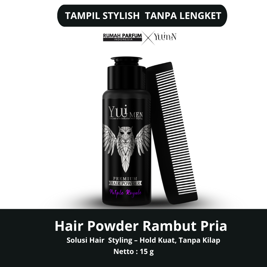 Jual YUIMEN HAIR POWDER RAMBUT PRIA STAYLING AROMA GRAPE GRATIS SISIR ...