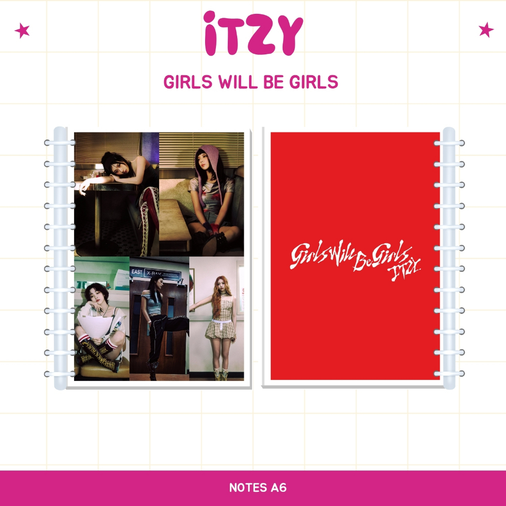 Jual A6 NOTES ITZY GIRLS WILL BE BUKU NOTE NOTEBOOK KPOP UNOFFICIAL ...