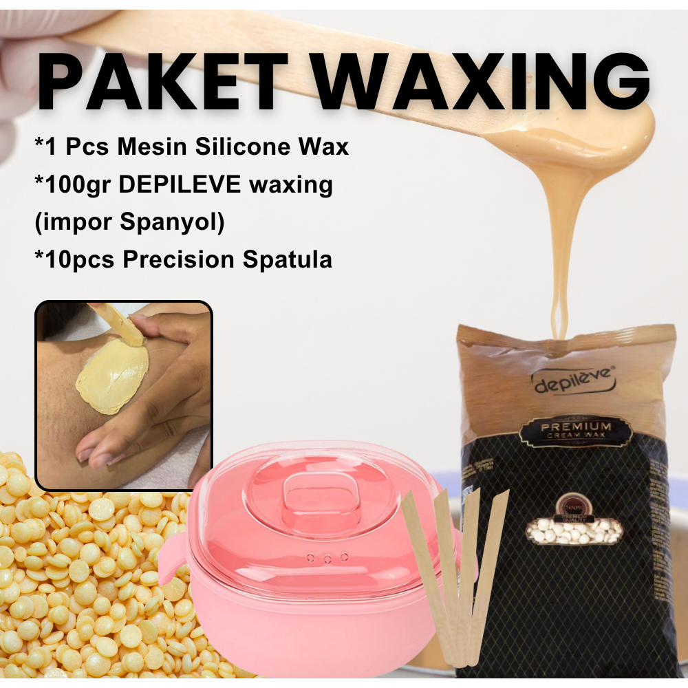 WAX PRO Mesin Mencairkan Wax Bahan Silikon Portable Silicone Wax Warmer  400ML Foldable Wax Heater Hair Removal Wax