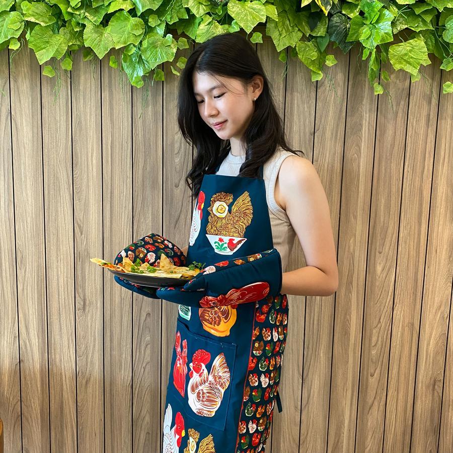 Jual Apron Dapur Celemek Masak IGOR Celengan Ayam Ilustrator Desainer ...