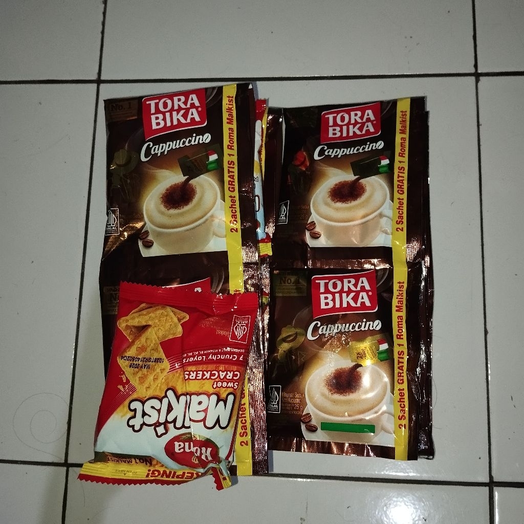 Jual TORABIKA CAPPUCCINO 1 RENCENG ISI 10 PCS (kemasan free malkist dan ...