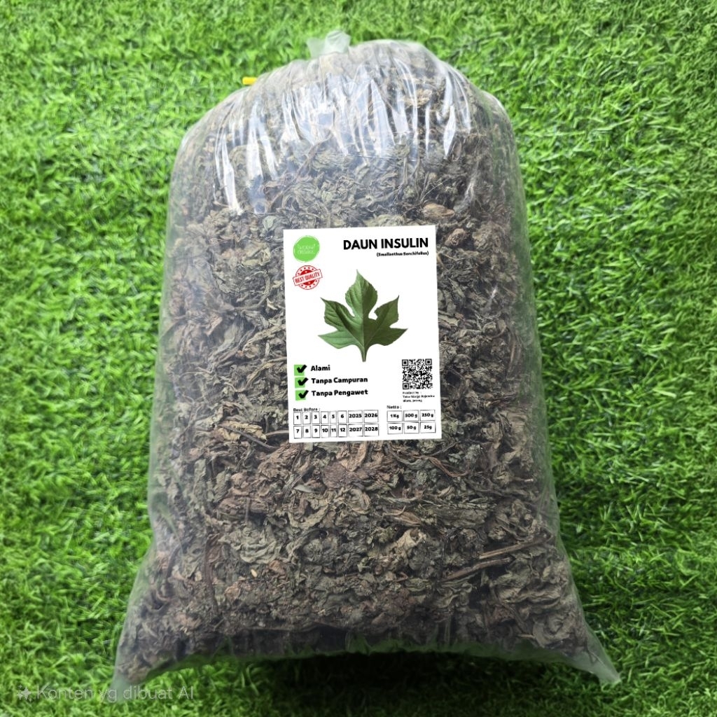 Daun Insulin Kering isi 1 Kg Murni