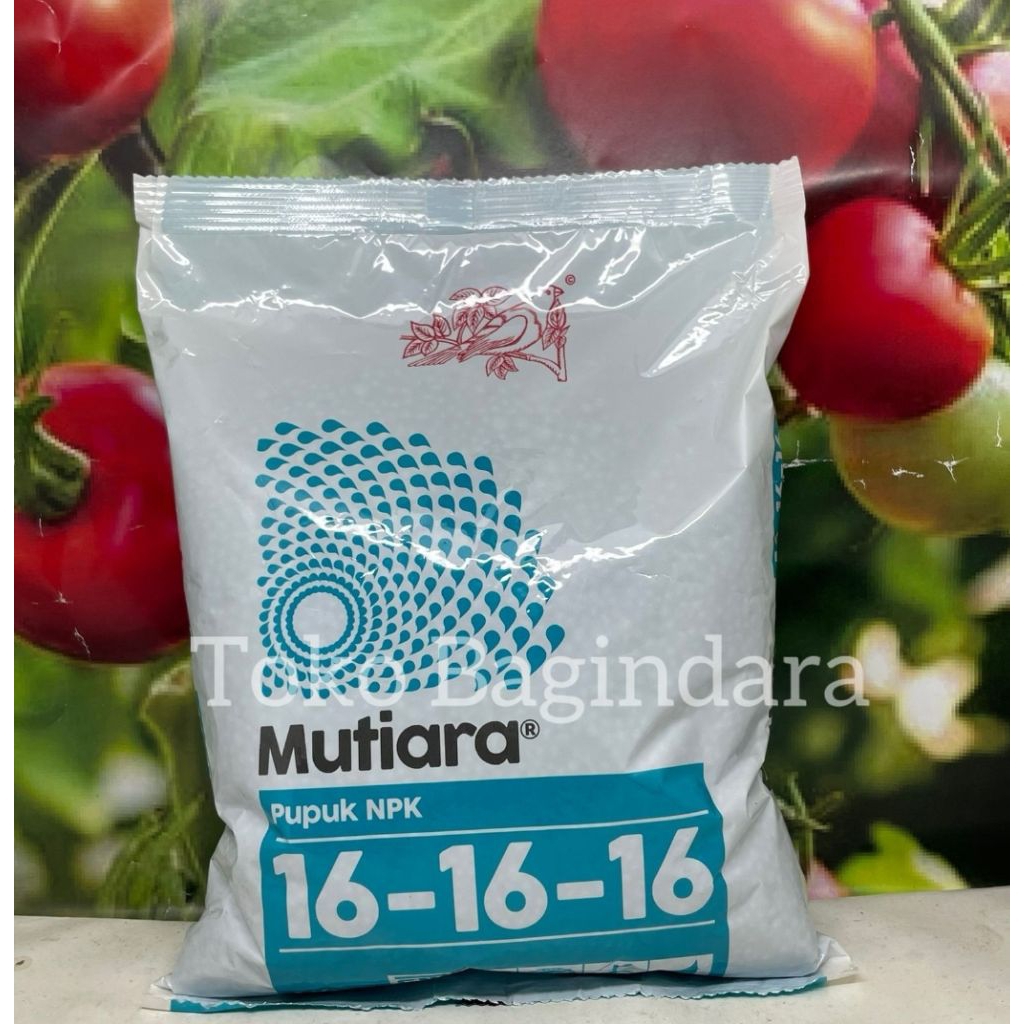 Pupuk NPK Mutiara 16-16-16 1KG Kemasan Pabrik